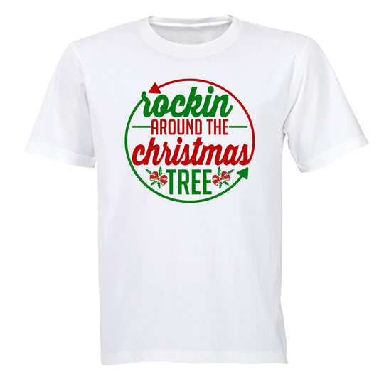 Rockin' Around the Christmas Tree - Circular - Adults - T-Shirt - BuyAbility South Africa