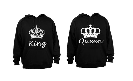 Royalty King & Queen - Couples Hoodies (1 Set) - BuyAbility South Africa