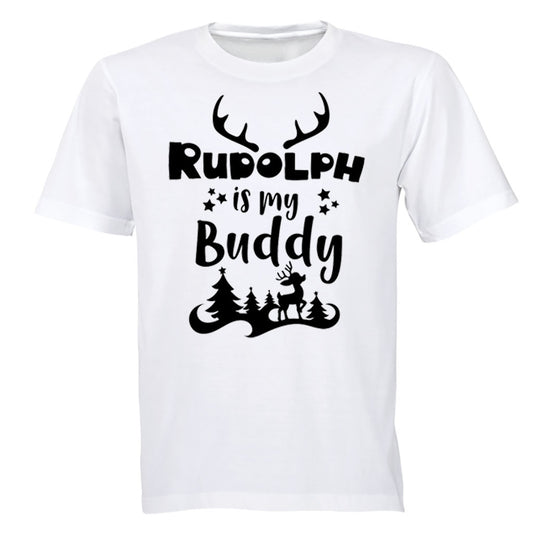 Rudolph is my Buddy - Christmas - Kids T-Shirt - BuyAbility South Africa