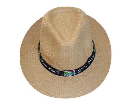 South Africa Woven Hat - Brown