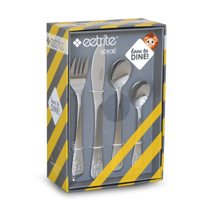 4Pc Baby Cutlery Set - Safari - BuyAbility South Africa