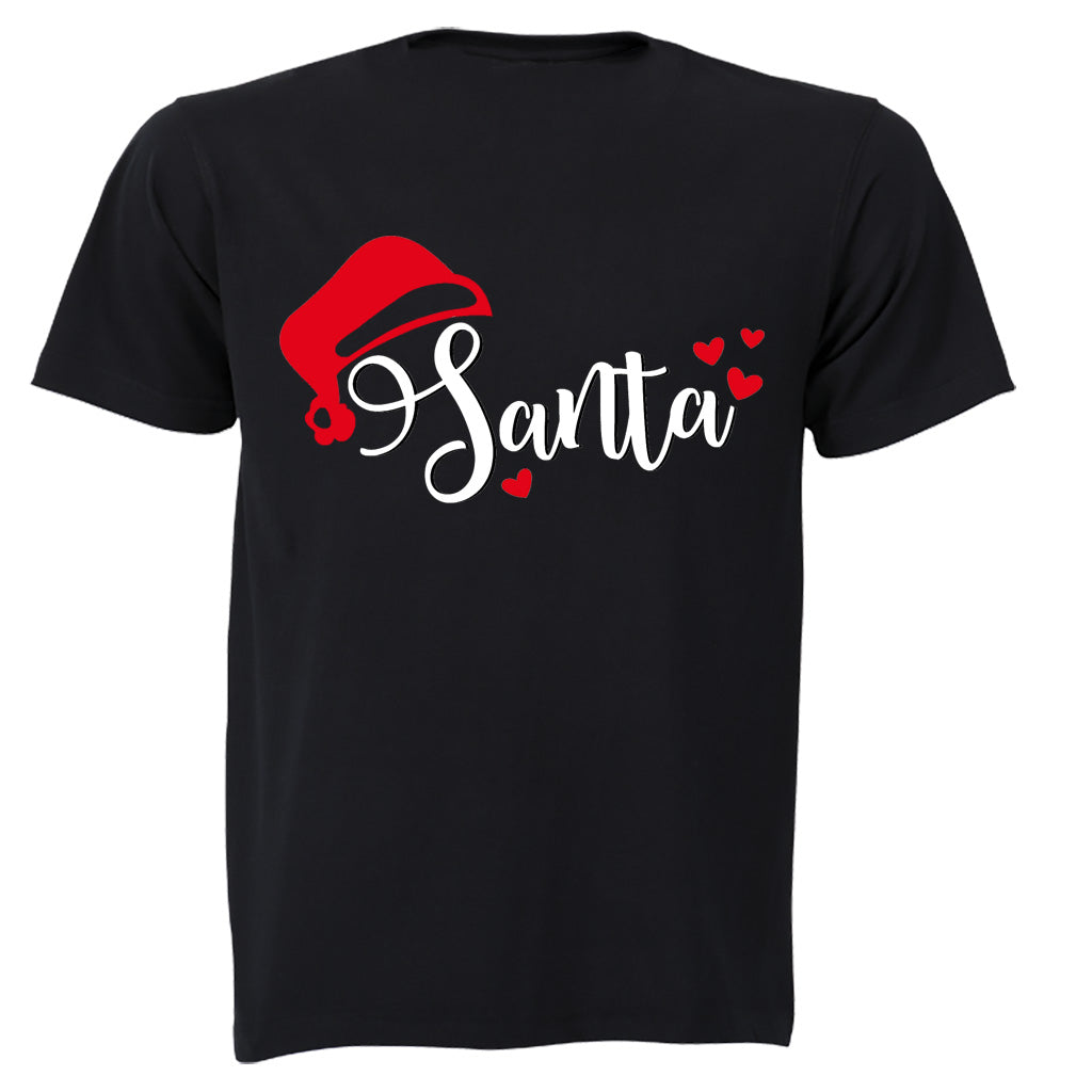 Santa Hearts - Christmas - Adults - T-Shirt - BuyAbility South Africa