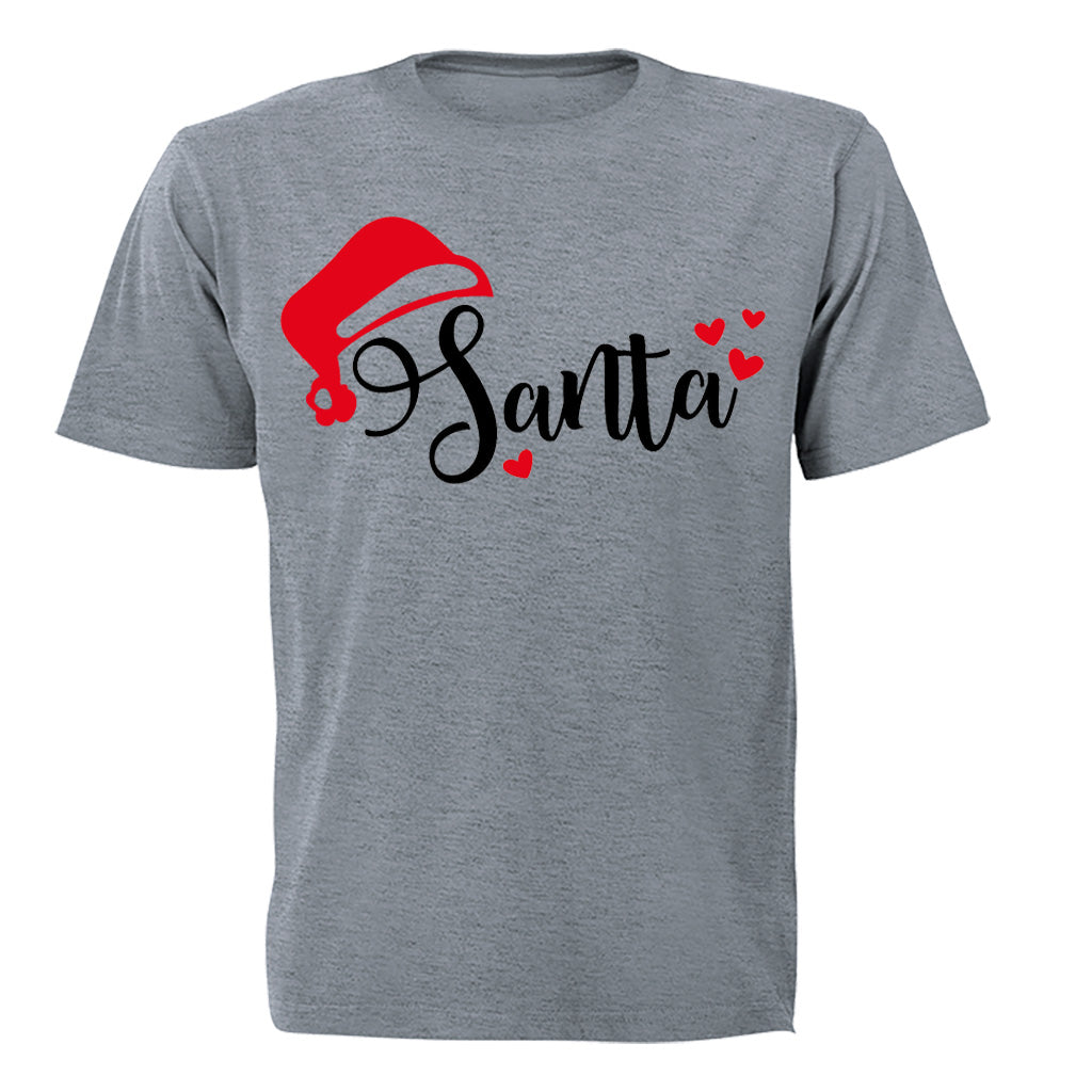 Santa Hearts - Christmas - Adults - T-Shirt - BuyAbility South Africa
