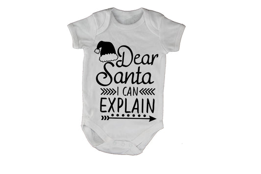 Santa I Can Explain - Christmas - Baby Grow - BuyAbility South Africa