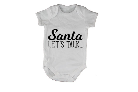 Santa, Let s Talk - Christmas - Baby Grow - BuyAbility South Africa