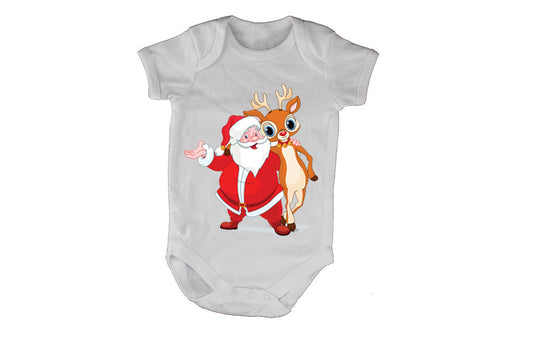 Santa & Rudolph - Christmas - Baby Grow - BuyAbility South Africa