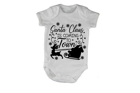 Santa Claus is Coming to Town - Christmas - Baby Grow - BuyAbility South Africa