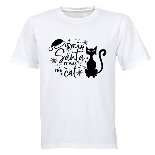 Santa, It Was The Cat - Christmas - Kids T-Shirt - BuyAbility South Africa