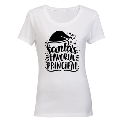 Santa s Favorite Principle - Christmas - Ladies - T-Shirt - BuyAbility South Africa