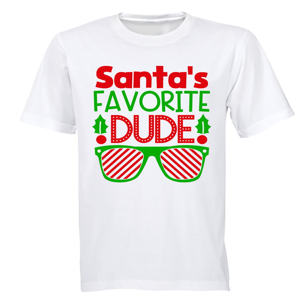 Santa's Favorite Dude - Christmas - Kids T-Shirt - BuyAbility South Africa