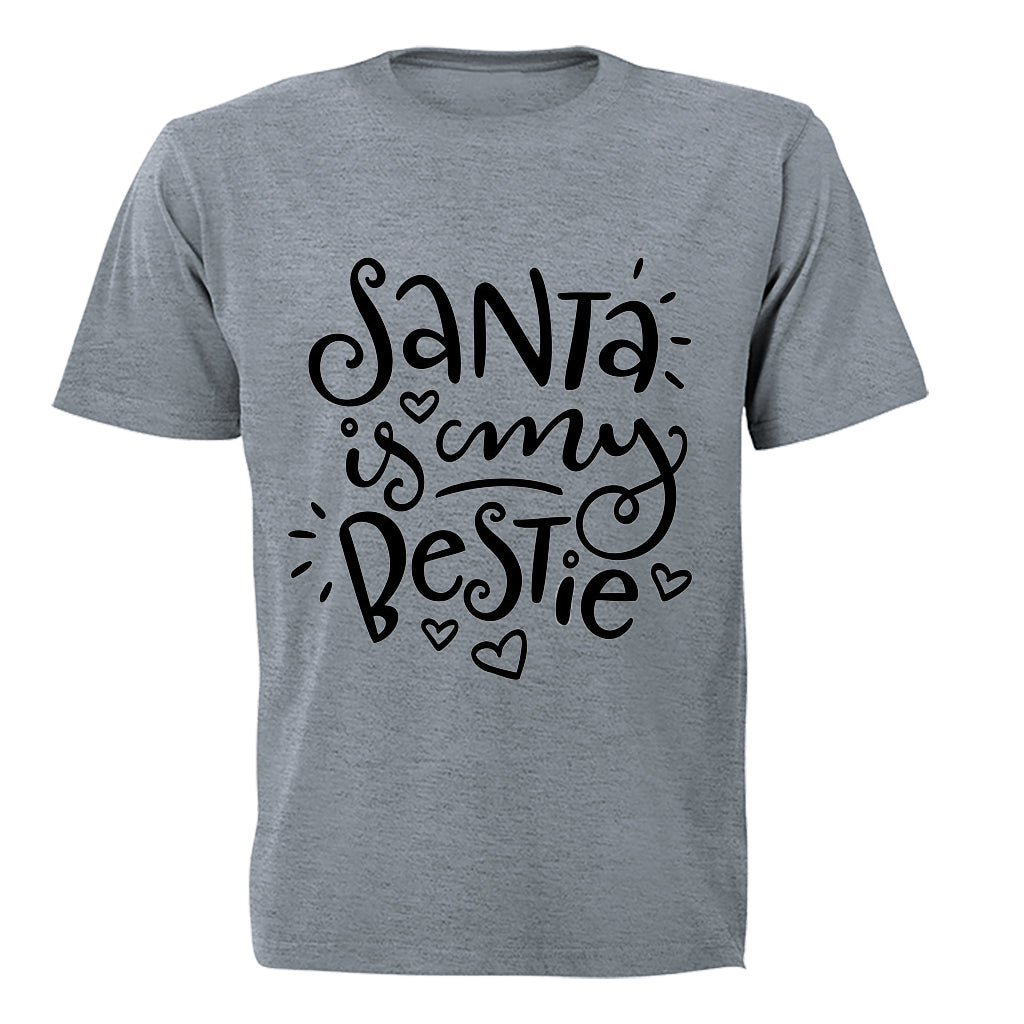 Santa Is My Bestie - Christmas - Kids T-Shirt - BuyAbility South Africa