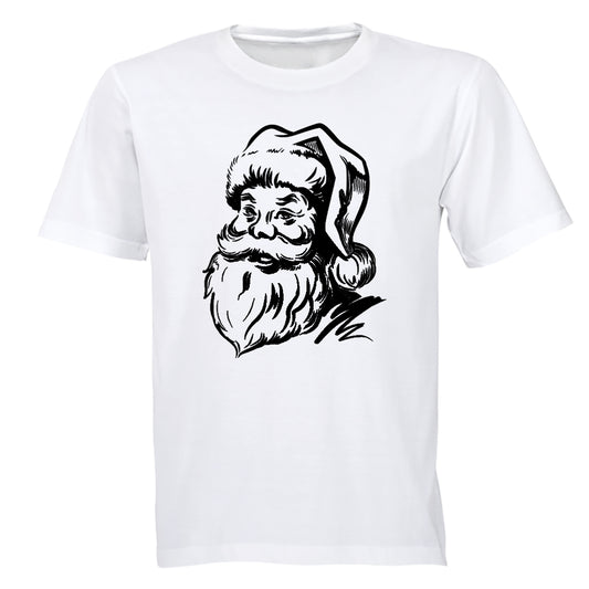 Santa Sketch - Christmas - Kids T-Shirt - BuyAbility South Africa