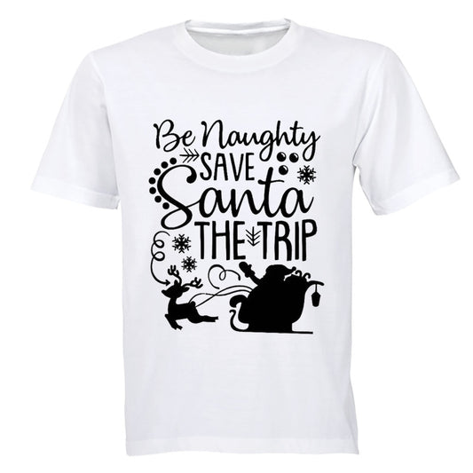 Save Santa The Trip - Christmas - Adults - T-Shirt - BuyAbility South Africa
