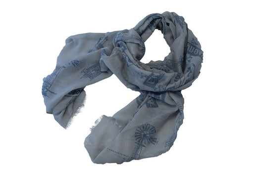 Scarf Print - Windmill - Grey - BuyAbility South Africa