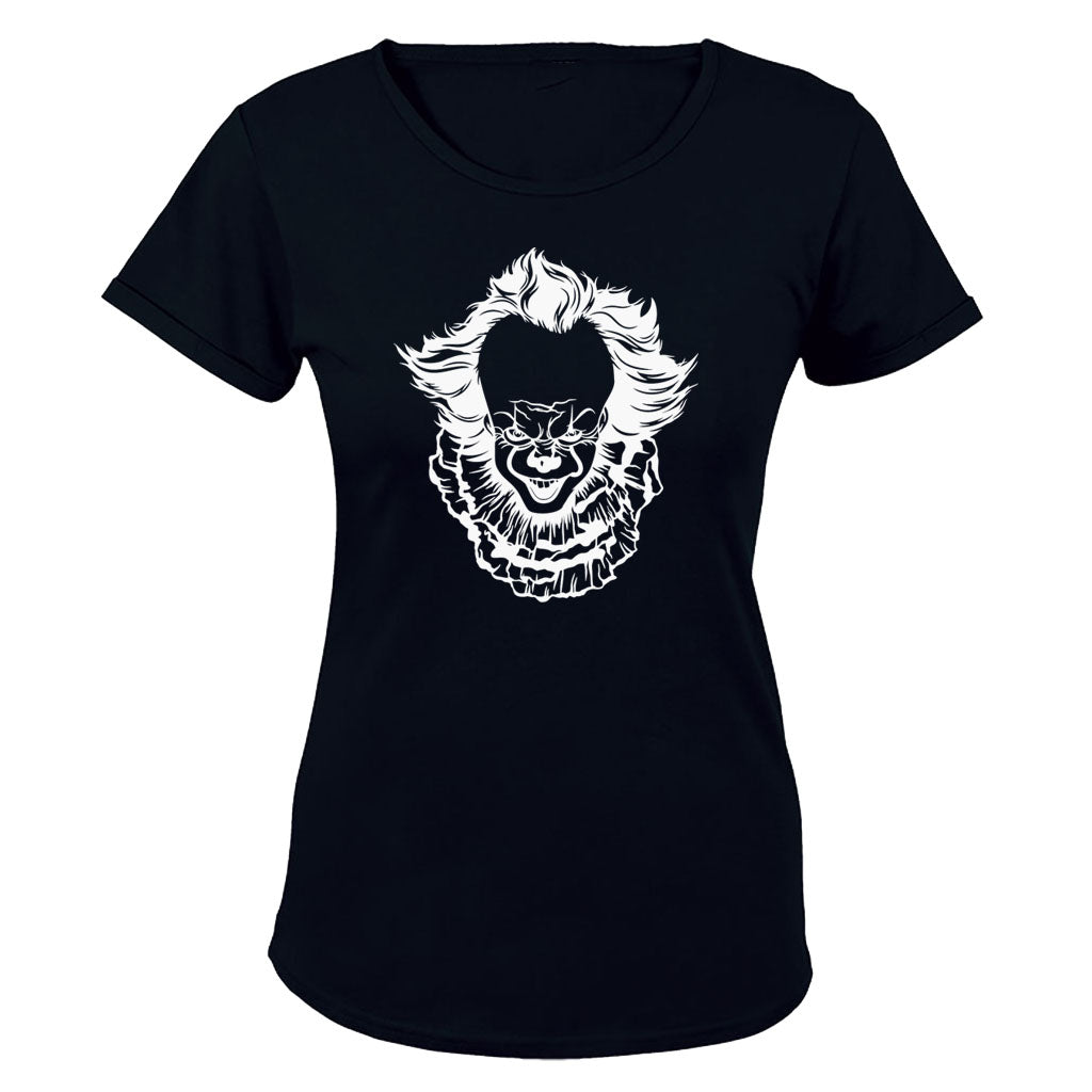 Scary Clown - Halloween - Ladies - T-Shirt - BuyAbility South Africa