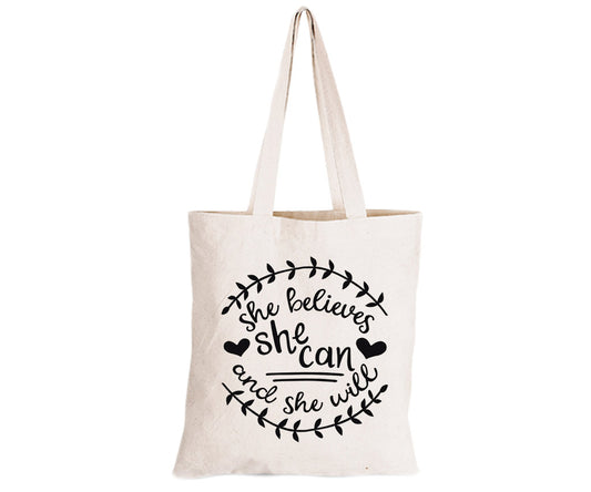 She Believes She Can - Eco-Cotton Natural Fibre Bag - BuyAbility South Africa