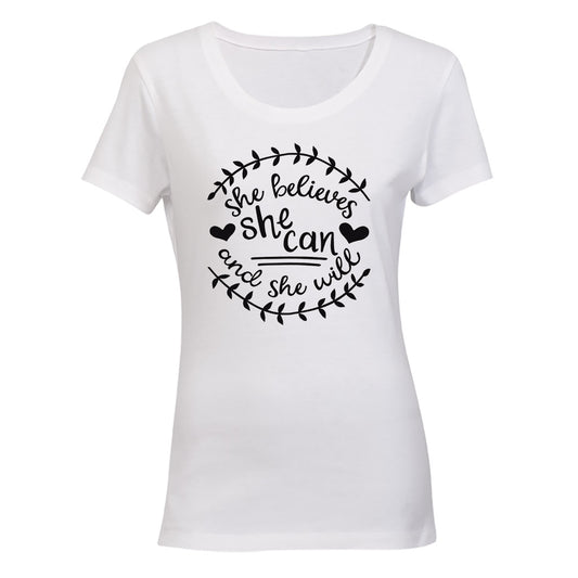 She Believes She Can - Ladies - T-Shirt - BuyAbility South Africa