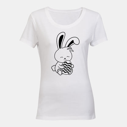 Sitting Easter Bunny - Ladies - T-Shirt - BuyAbility South Africa