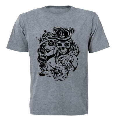 Skeleton Royalty - Halloween - Adults - T-Shirt - BuyAbility South Africa