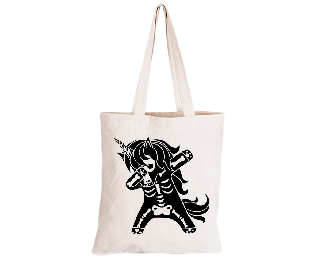 Skeleton Unicorn - Halloween - Eco-Cotton Trick or Treat Bag - BuyAbility South Africa