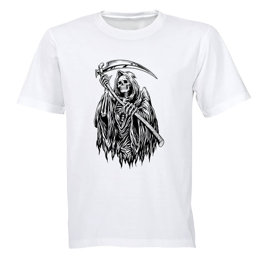 Skull Grimm - Halloween - Adults - T-Shirt - BuyAbility South Africa
