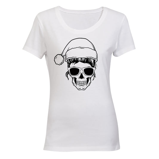 Skull Santa - Christmas - Ladies - T-Shirt - BuyAbility South Africa