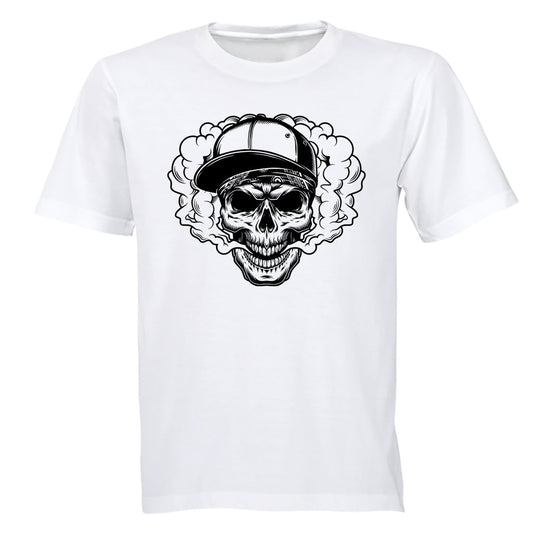 Smoke Skull - Halloween - Adults - T-Shirt - BuyAbility South Africa