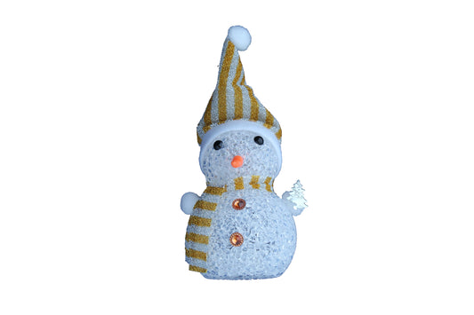 Snow Man Christmas Light Decoration (Standing at 130mm) - BuyAbility