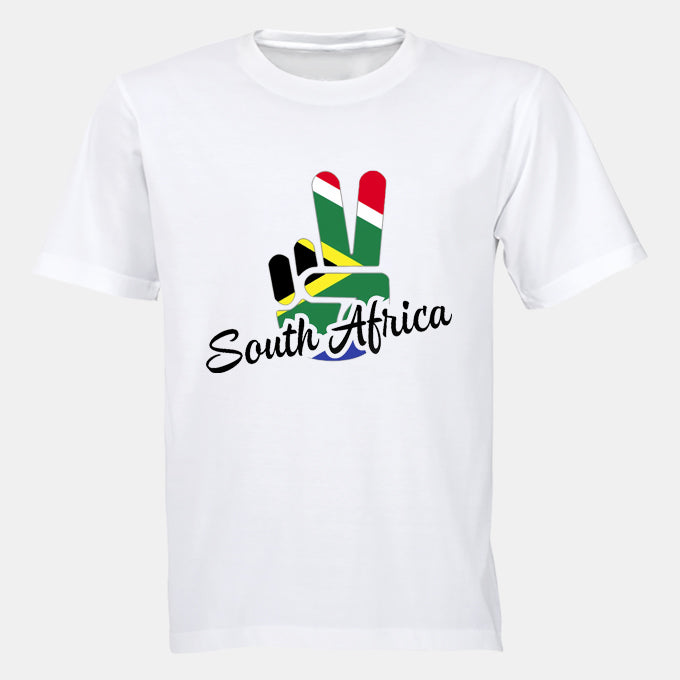 South Africa - Peace Sign - Adults - T-Shirt - BuyAbility South Africa