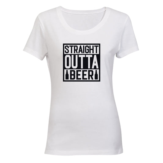 Straight Outta Beer - Ladies - T-Shirt - BuyAbility South Africa