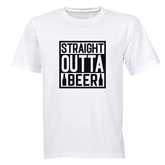 Straight Outta Beer - Adults - T-Shirt - BuyAbility South Africa