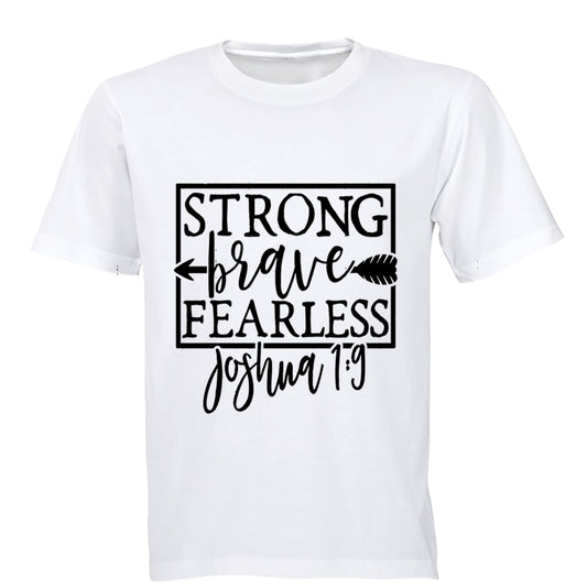 Strong - Brave - Fearless - Kids T-Shirt - BuyAbility South Africa