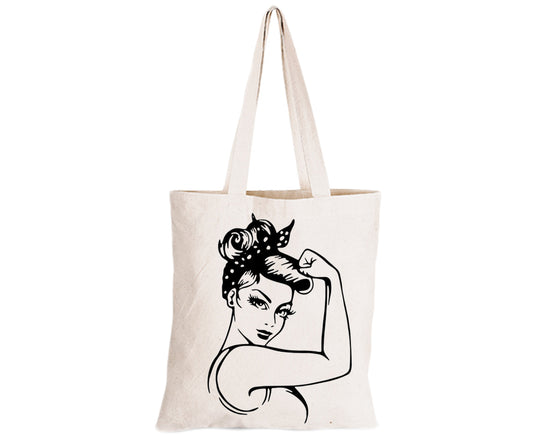 Strong Woman - Eco-Cotton Natural Fibre Bag - BuyAbility South Africa