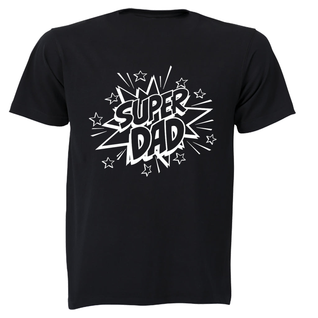 Super Dad - Stars - Adults - T-Shirt - BuyAbility South Africa