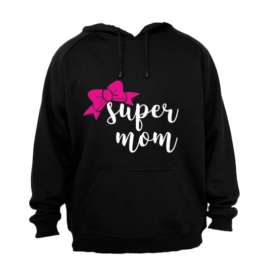Super Mom - Pink Bow - Hoodie - BuyAbility South Africa