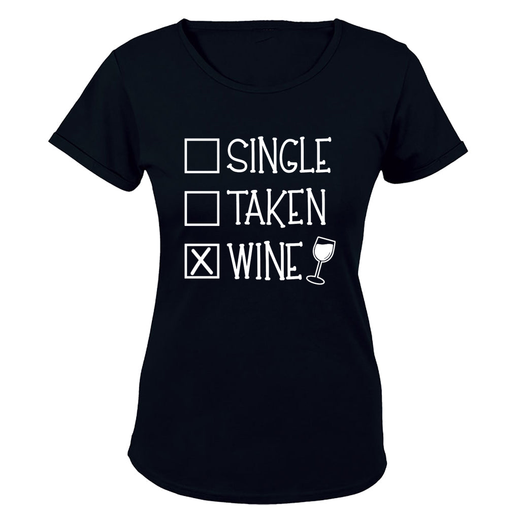 Taken. Wine - Valentine - Ladies - T-Shirt - BuyAbility South Africa