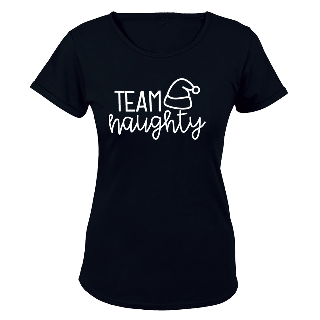 Team Naughty - Christmas - Ladies - T-Shirt - BuyAbility South Africa