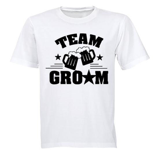 Team Groom - Beer - Adults - T-Shirt - BuyAbility South Africa