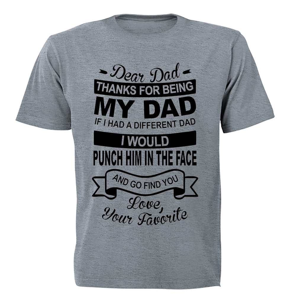 Thanks For Being My Dad - Kids T-Shirt - BuyAbility South Africa