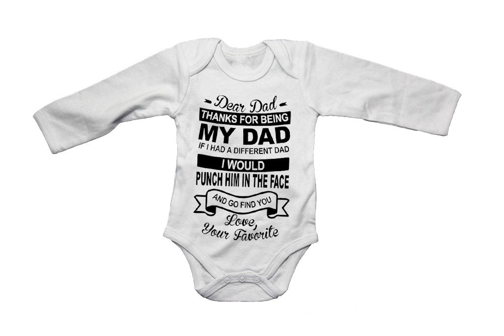 Thanks For Being My Dad - Baby Grow - BuyAbility South Africa