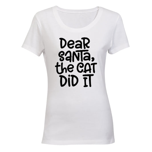 The Cat Did It - Christmas - Ladies - T-Shirt - BuyAbility South Africa