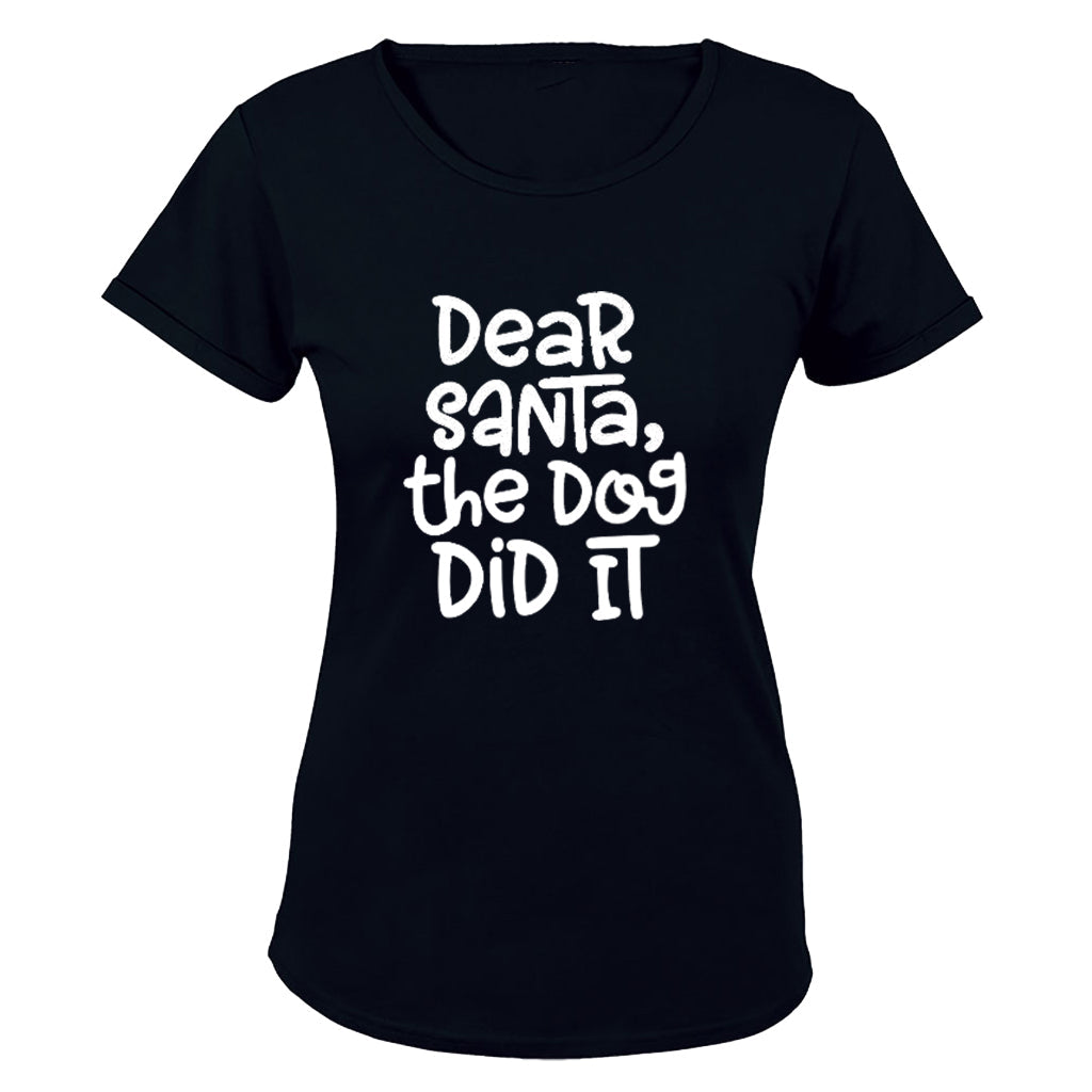 The Dog Did It - Christmas - Ladies - T-Shirt - BuyAbility South Africa