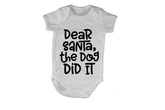 The Dog Did It - Christmas - Baby Grow - BuyAbility South Africa