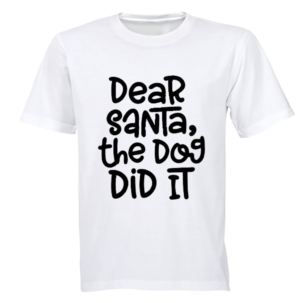 The Dog Did It - Christmas - Kids T-Shirt - BuyAbility South Africa