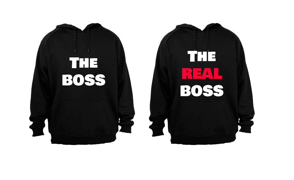 The Boss - The REAL Boss - Couples Hoodies (1 Set) - BuyAbility South Africa