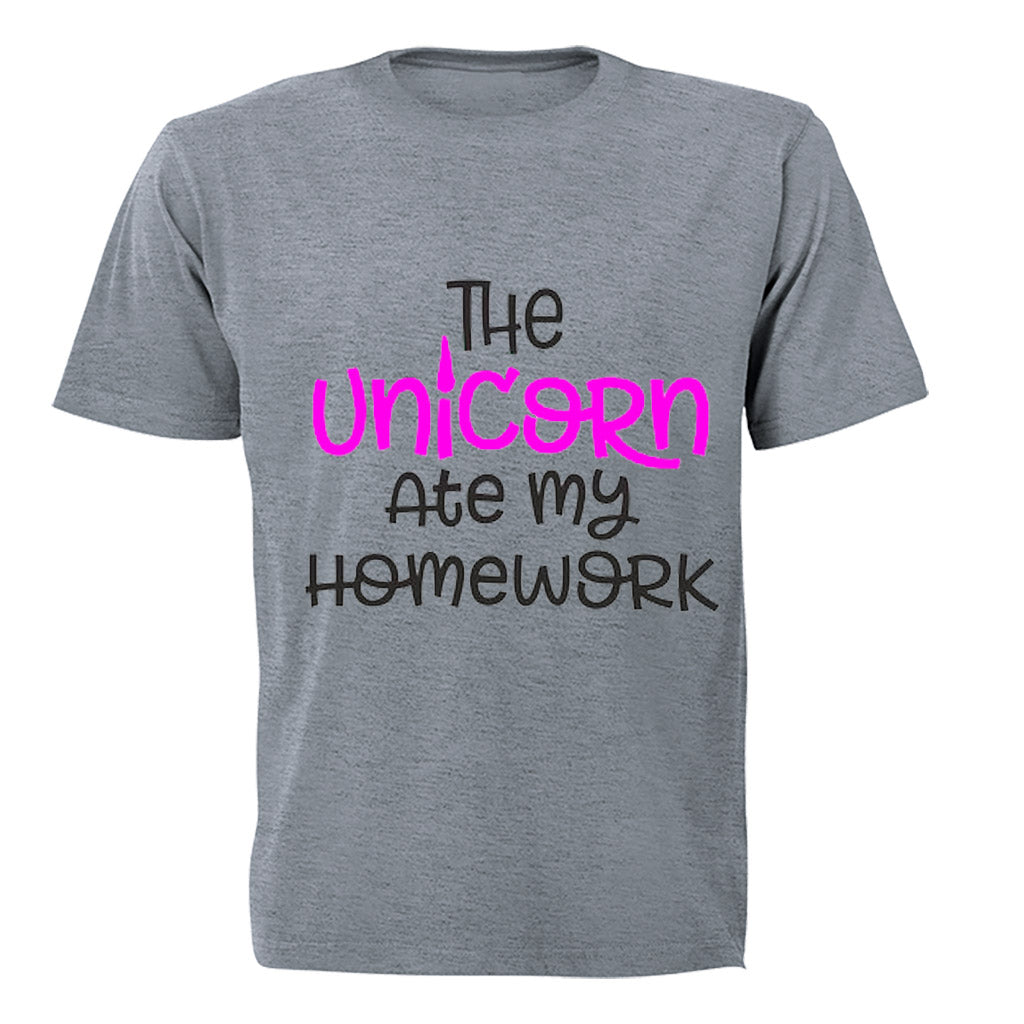 The Unicorn Ate My Homework - Kids T-Shirt - BuyAbility South Africa