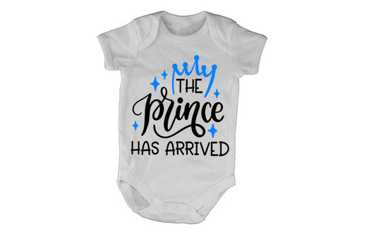 The Prince Has Arrived - Blue Crown - Baby Grow - BuyAbility South Africa
