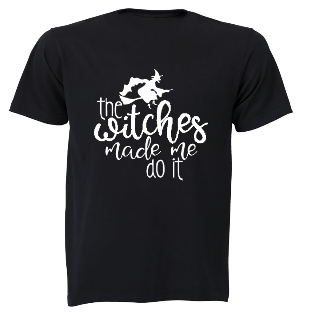 The Witches Made Me Do It - Halloween - Adults - T-Shirt - BuyAbility South Africa
