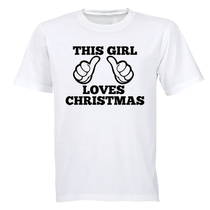 This Girl Loves Christmas - Kids T-Shirt - BuyAbility South Africa