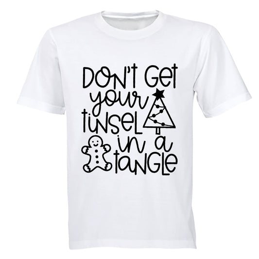 Tinsel in a Tangle - Christmas - Adults - T-Shirt - BuyAbility South Africa